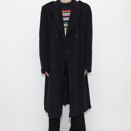 Double Brested Crombie Wool Coat Made In England