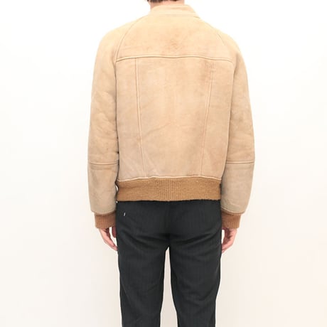 Vintage Mouton Zip Up Jacket
