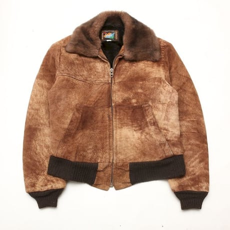 Nuback Leather Boa Jacket