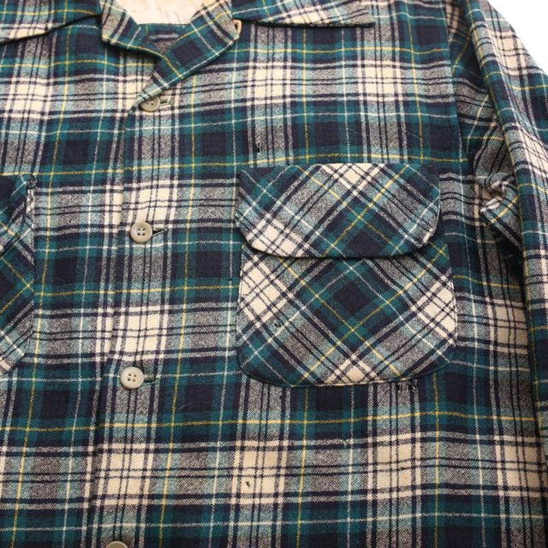 40s Pendleton Wool Plaid Loop Shirt | Strato