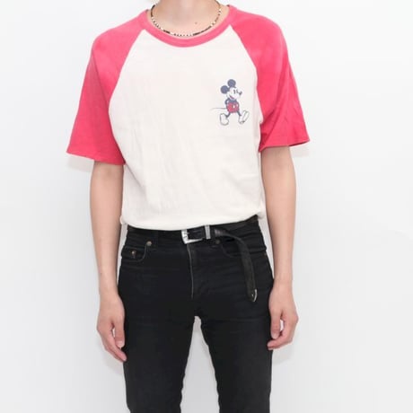 Old Mickey Raglan Sleeves T-Shirt