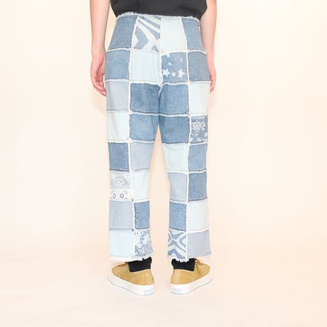 Patchwork Denim Pants