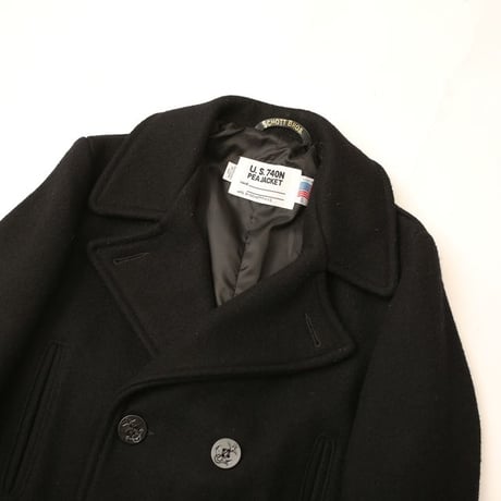 Schott 740N Long Pea Coat MADE IN USA