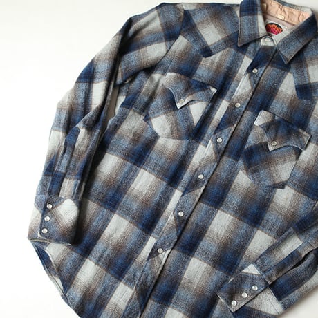 70s Wool Western L/S Shirt