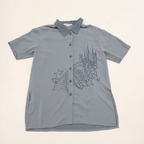 Embridery Design Open Collar S/S Shirt