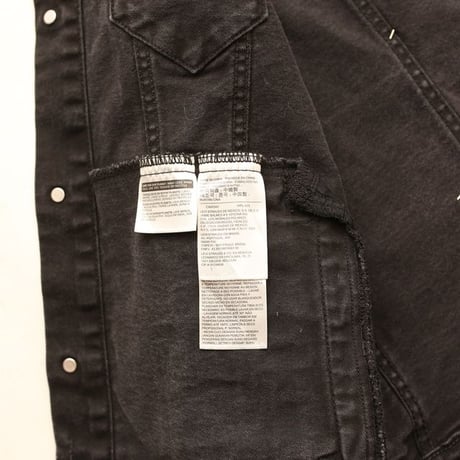 Levi's Black Denim Jacket Patch Remake