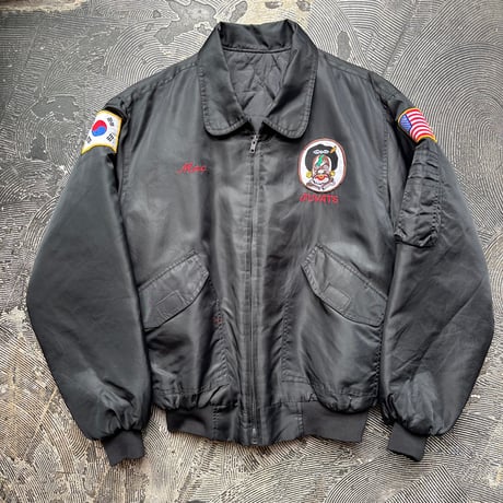 90s Korea Souvenir Jacket "WOLF PACK"