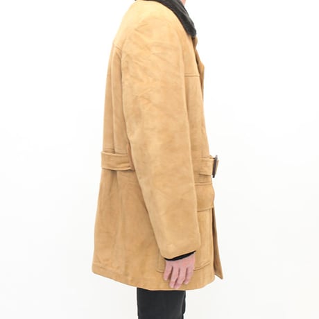 Puritan Nuback Boa Coat