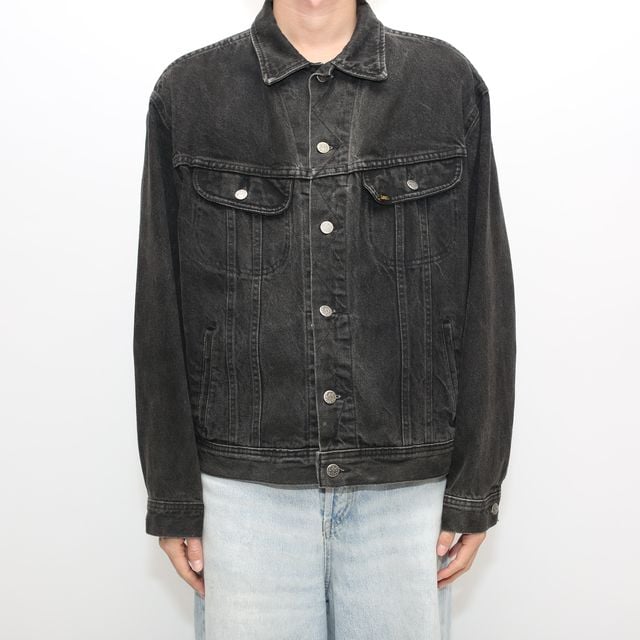 ジャケット・アウター 90s lee black denim JKT L-R 80-90s Lee 220 Black Denim Jacket | Strato
