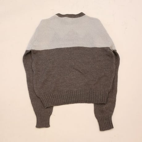 Diamond Pattern Mohair Wool Knit Sweater