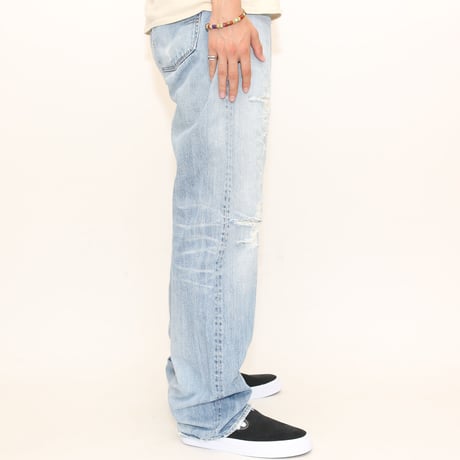 Levi's 501 Red Line Damage Denim Pants