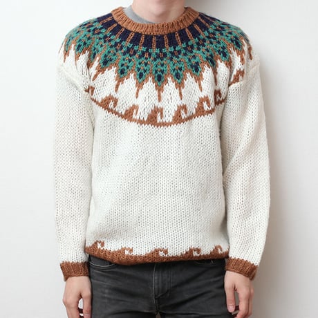 ノルディック ハンドニットセーター Nordic Hand Knit Sweater