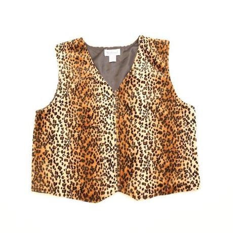 Velours Leopard Vest