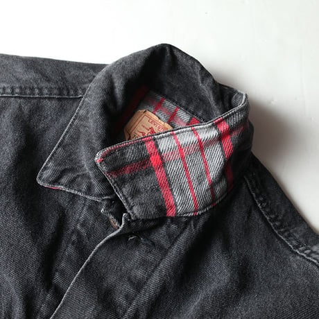 Vintage Levis Black Denim Trucker Jacket