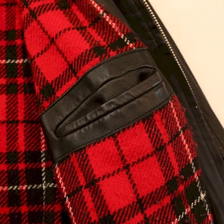 Rib Leather Jacket