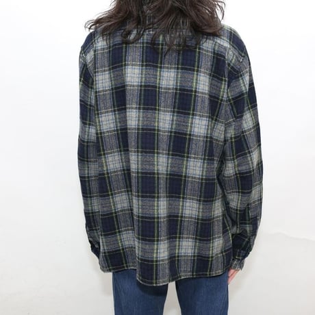 80s WOODLAND Shadow Check Wool Shirt