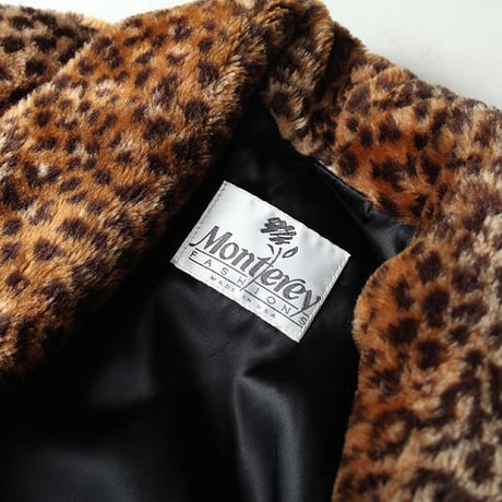 Vintage Animal Fake Fur Coat