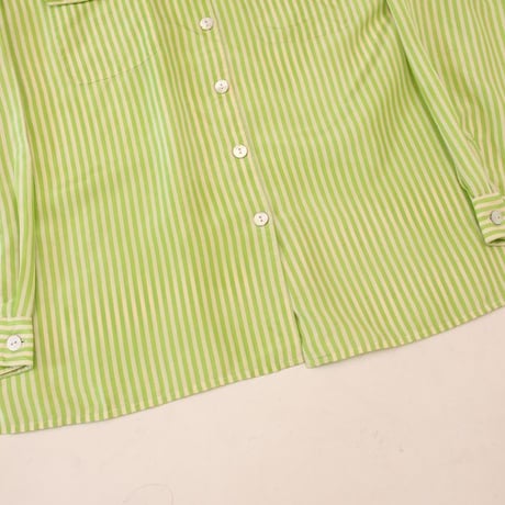 Striped Silk L/S Shirt