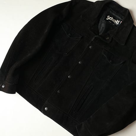 Schott Black Suede Jacket