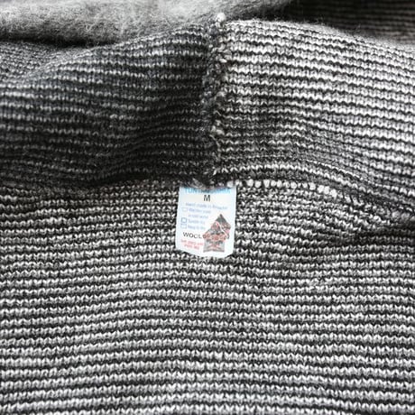 Artesanias Tuntaquimba Native Wolf Pattern Wool Knit Hooded Jacket