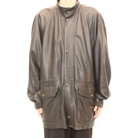 Black Lamb Leather Coat MADE IN ITALY