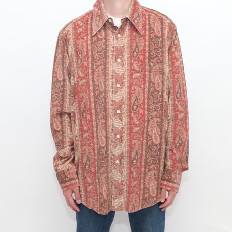 Paisley Pattern Corduroy L/S Shirt