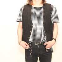 Embroidery Suede Leather Vest
