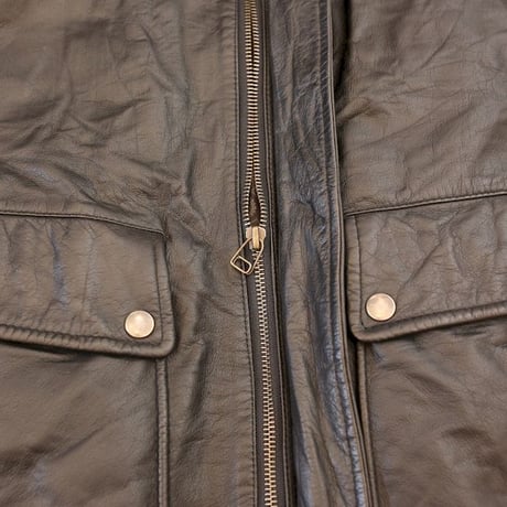 A-2 Type Black Leather Jacket