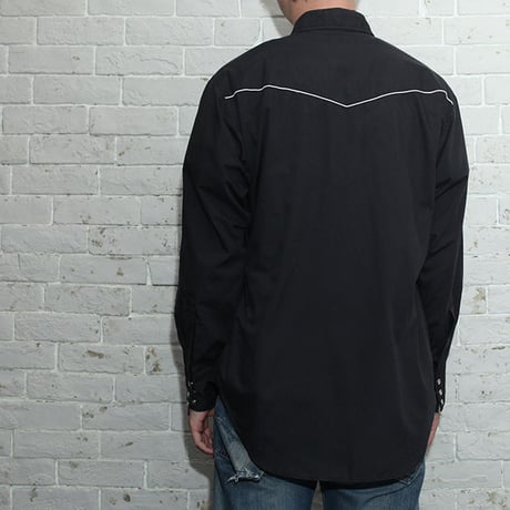 パイピングウエスタンシャツ Black Western L/S Shirt