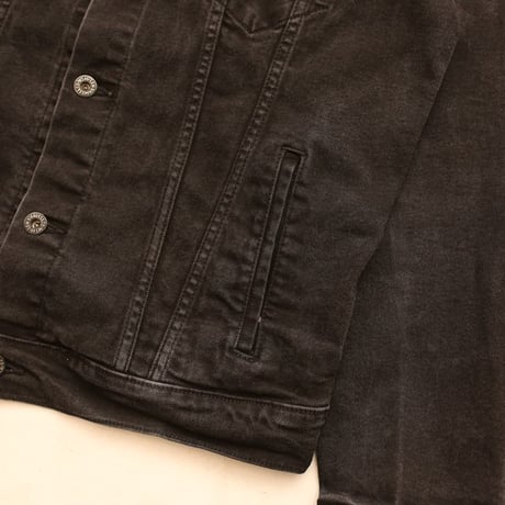 Levi's Black Denim Jacket Patch Remake