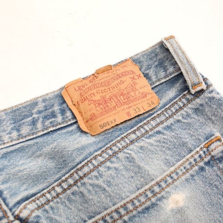 90s Levi's 501 Damage Denim Pants MADE IN USA
