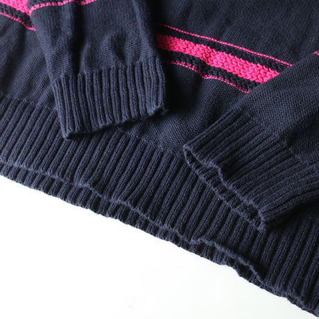 Boat Neck Cotton Knit Sweater