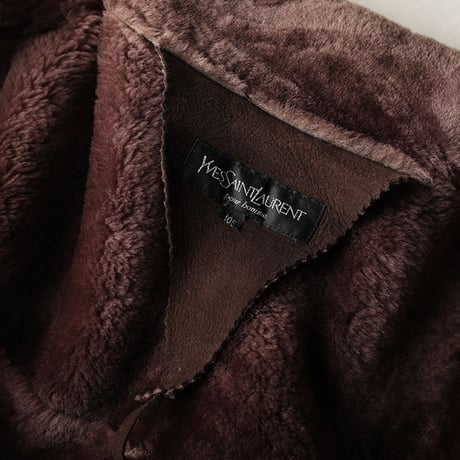 Vintage Yves Saint Laurent Mouton Coat