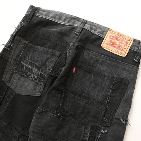 Levi's Patchwork Remake Black Denim Pants