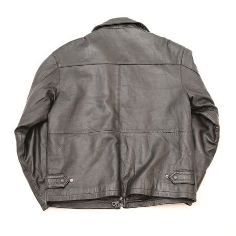 Black Leather Jacket Loose Silhouette
