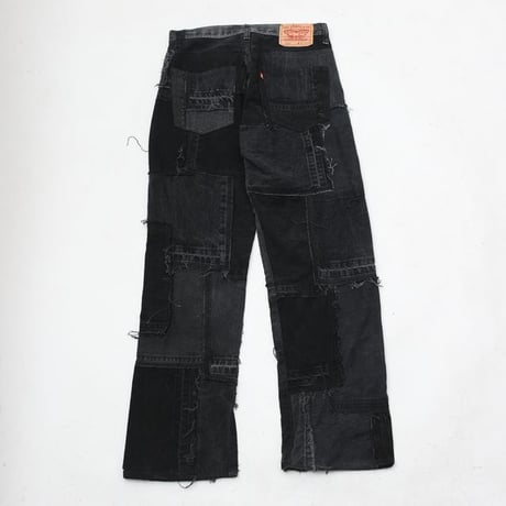 Levi's Patchwork Remake Black Denim Pants