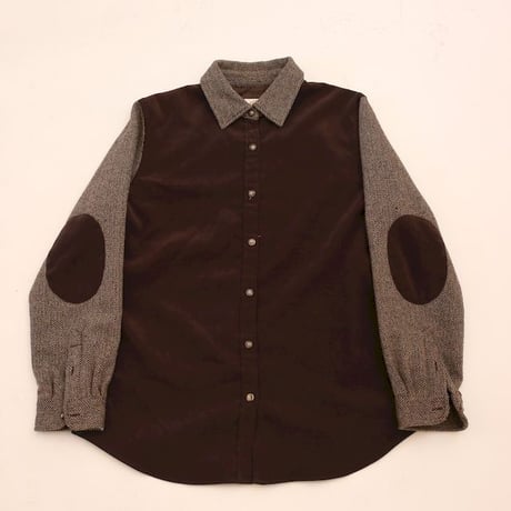 Talbots Wool × Fake Suede Shirt