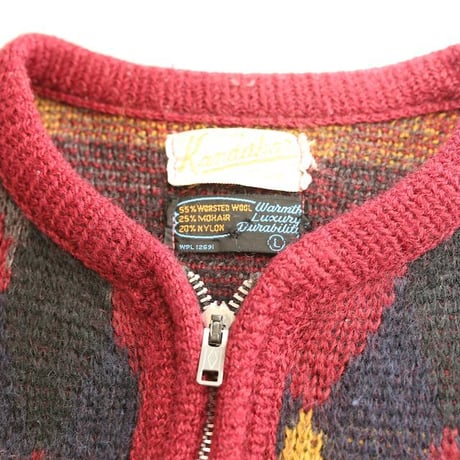 60's Kandahar Mohair Knit Cardigan