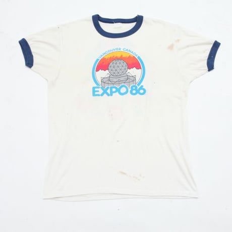 Vintage Ringer T-Shirt "EXPO 86"