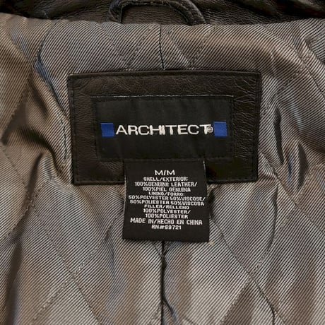 Black Leather Half Coat