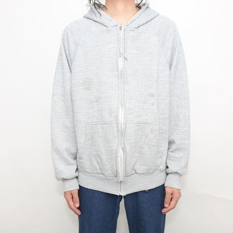 70-80s Van Cort Thermal Lined Full Zip Sweat Hoodie