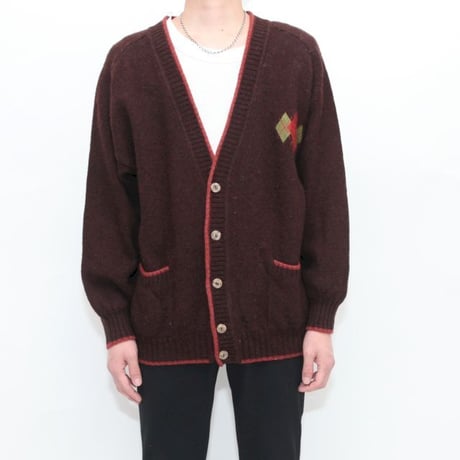 Vintage Wool Knit Cardigan MADE IN ITALY