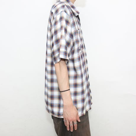 Open Collar Rayon S/S Shirt
