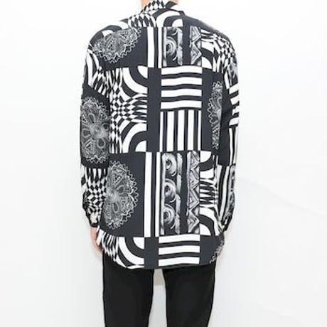 Geometric Pattern L/S Shirt