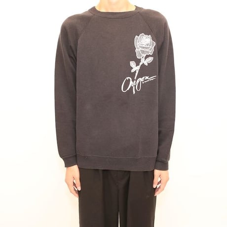 80's Hanes 'Rose' Print Sweat Shirt