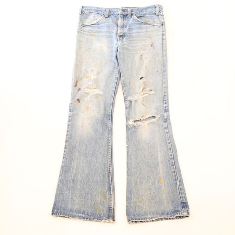 70's JC Penney Plain Pockets Flared Denim Pants