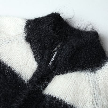 Zip Up Mohair Sweater
