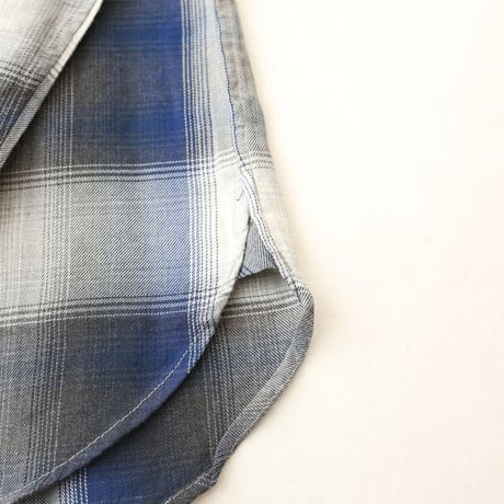 Ombre Plaid Rayon Shirt