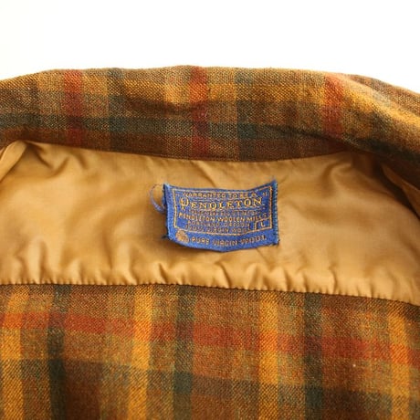 60s Pendleton Wool Plaid Loop Shirt