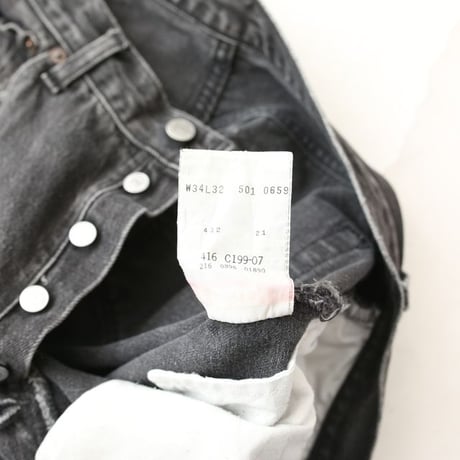 90s Levi's 501 Black Denim Pants MADE IN CANADA